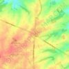 Mapa topográfico Quatre-Bras de Baisy-Thy, altitud, relieve
