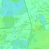 Mapa topográfico Pokok Jenerih, altitud, relieve