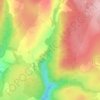 Mapa topográfico Sgwd Uchaf Clun Gwyn, altitud, relieve