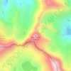 Mapa topográfico The Thumb, altitud, relieve