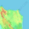 Mapa topográfico Tibau do Sul, altitud, relieve