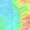 Mapa topográfico Millcreek, altitud, relieve