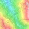 Mapa topográfico Méribel-Mottaret, altitud, relieve