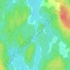 Mapa topográfico Loon Lake Channel, altitud, relieve