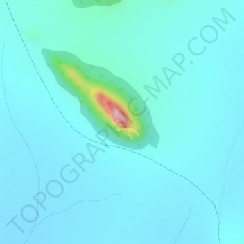 Mapa topográfico Dibis, altitud, relieve