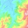 Mapa topográfico Iza, altitud, relieve