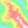 Mapa topográfico Checan, altitud, relieve