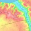 Mapa topográfico Bernouville, altitud, relieve