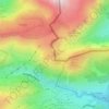 Mapa topográfico Haldenwanger Eck, altitud, relieve