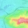 Mapa topográfico Peralta Hills, altitud, relieve