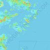 Mapa topográfico 虾峙岛, altitud, relieve