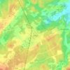 Mapa topográfico Grude distrikt, altitud, relieve