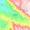 Mapa topográfico Todos Santos Cuchumatán, altitud, relieve