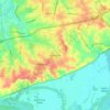 Mapa topográfico Harvester, altitud, relieve
