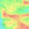 Mapa topográfico Les Perrières de Bas, altitud, relieve