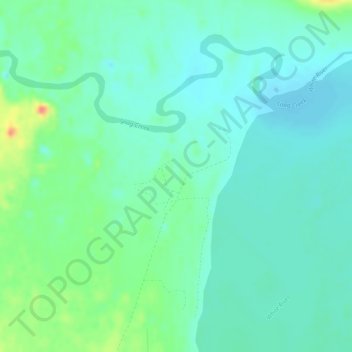 Mapa topográfico Snag, altitud, relieve