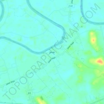 Mapa topográfico Jorak, altitud, relieve