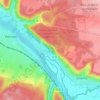 Mapa topográfico Manitôt, altitud, relieve