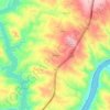 Mapa topográfico Riscada, altitud, relieve