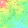 Mapa topográfico Galisteu Fundeiro, altitud, relieve