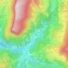 Mapa topográfico La Fracette, altitud, relieve