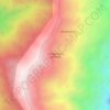 Mapa topográfico Corregimiento La Florida, altitud, relieve
