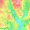Mapa topográfico La Hire, altitud, relieve