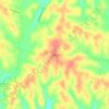Mapa topográfico Layman, altitud, relieve