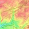 Mapa topográfico Bignault, altitud, relieve