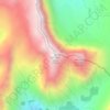 Mapa topográfico Rockwall Peak, altitud, relieve