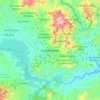 Mapa topográfico Chalatenango, altitud, relieve