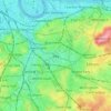 Mapa topográfico Lee, altitud, relieve