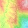 Mapa topográfico Pinhal Novo, altitud, relieve
