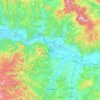 Mapa topográfico Deva, altitud, relieve