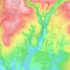 Mapa topográfico Justo Rufino Barrios, altitud, relieve