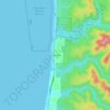 Mapa topográfico Beverly Beach, altitud, relieve
