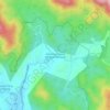 Mapa topográfico Kampung Orang Asli Kuala Pangsun, altitud, relieve