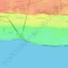 Mapa topográfico Tropical del Este, altitud, relieve