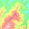 Mapa topográfico Chupol, altitud, relieve