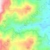 Mapa topográfico Enxerto, altitud, relieve