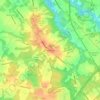 Mapa topográfico Barnsboro, altitud, relieve