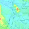 Mapa topográfico Hulu Yam Lama, altitud, relieve