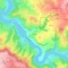 Mapa topográfico Le Verdier, altitud, relieve