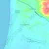 Mapa topográfico Sound of Kintyre, altitud, relieve