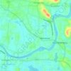 Mapa topográfico Chettimukku, altitud, relieve