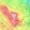 Mapa topográfico Santo Ovídio, altitud, relieve