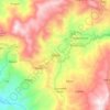 Mapa topográfico Bauko, altitud, relieve