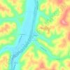 Mapa topográfico Gaysport, altitud, relieve