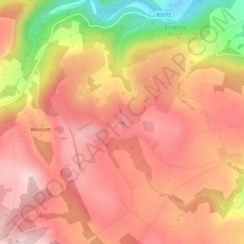 Mapa topográfico Heltor Rock, altitud, relieve