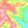 Mapa topográfico Renhadouro, altitud, relieve